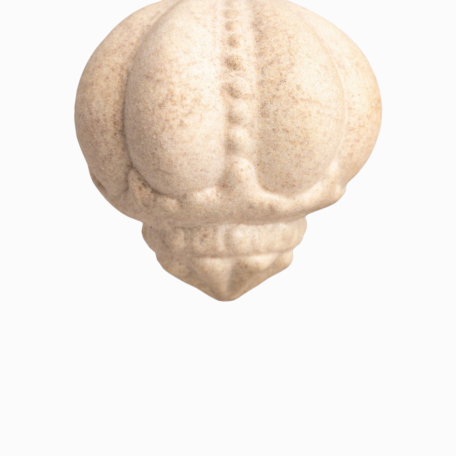 Bola vidrio acanalado beige 10cm - Imagen 3