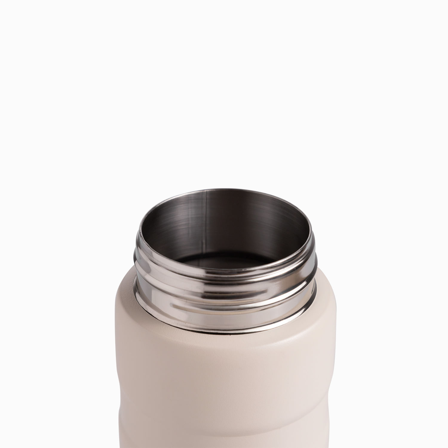 Termo doble pared con pitillo beige 620ml - Imagen 7