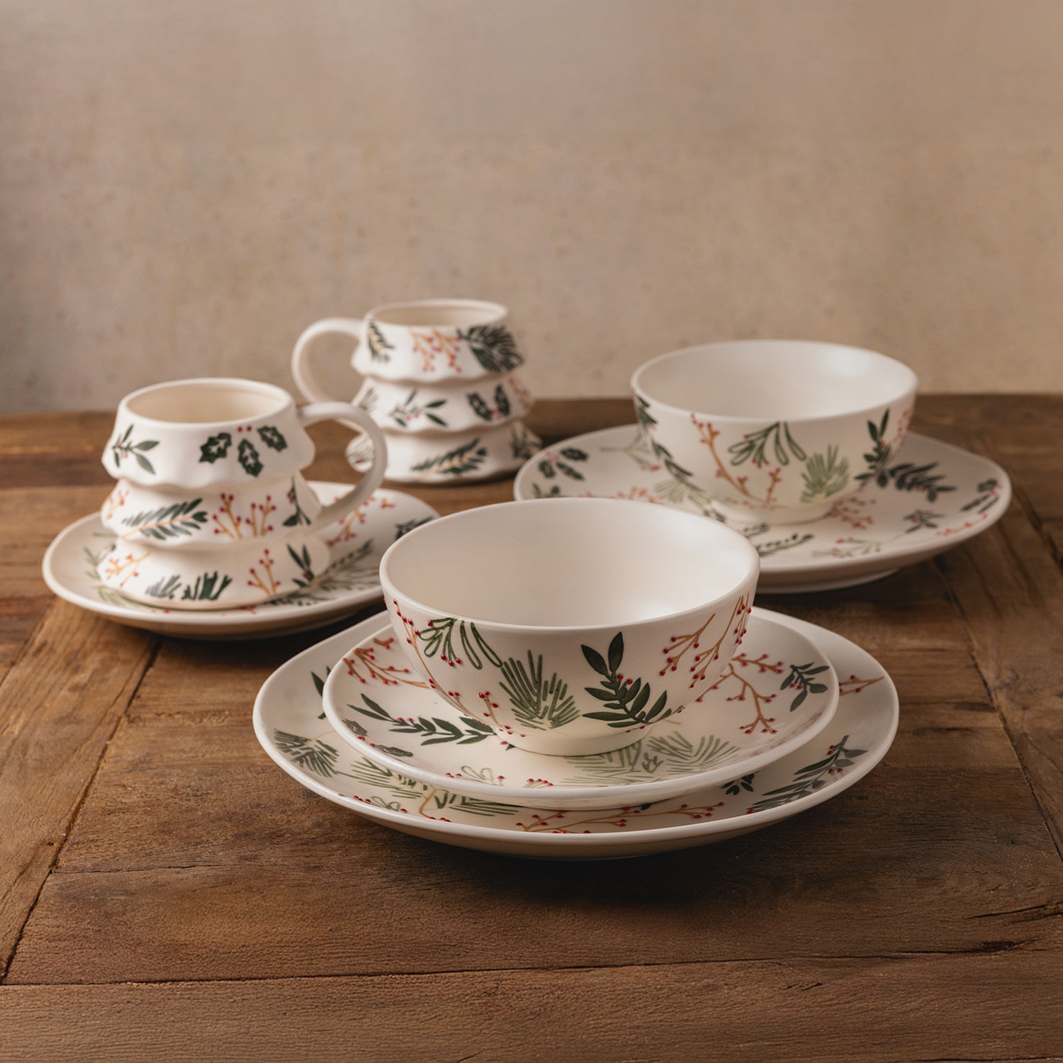 Plato principal Berries 25cm set x2 - Imagen 2