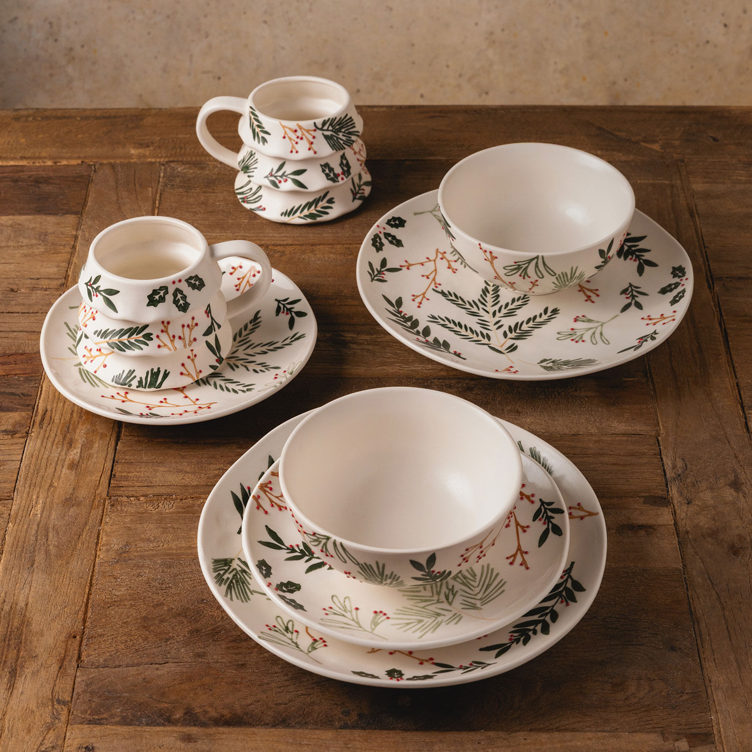 Plato principal Berries 25cm set x2 - Imagen 4