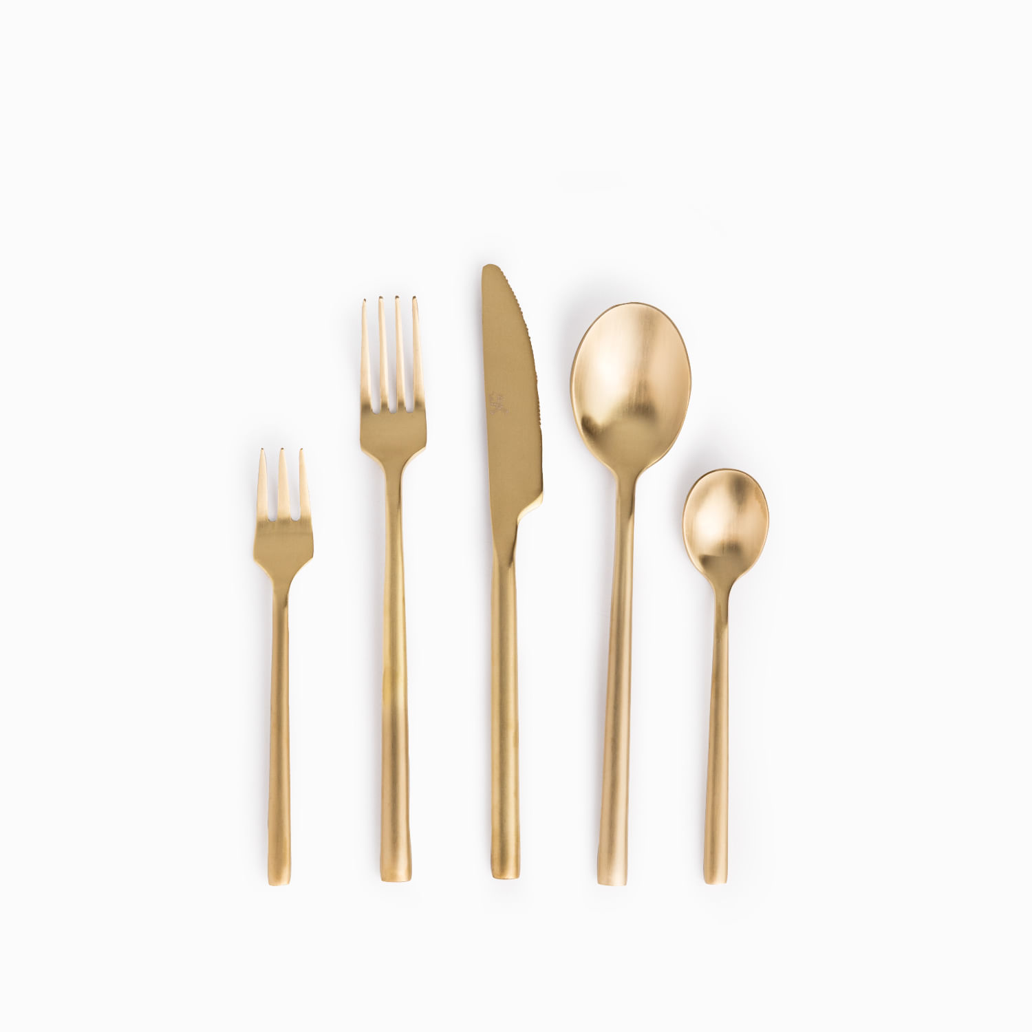 Cubiertos Austin dorado champaña set x20