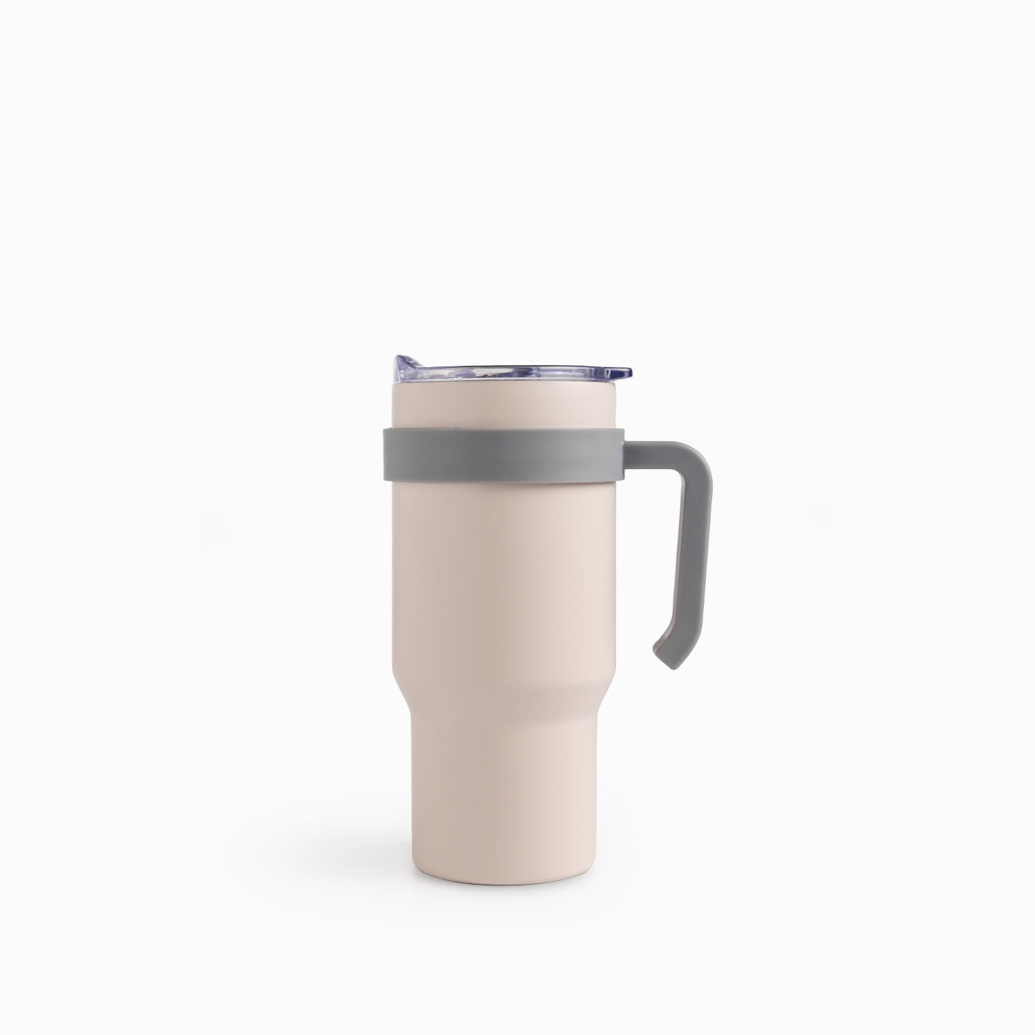 Termo con manija doble pared beige 700ml
