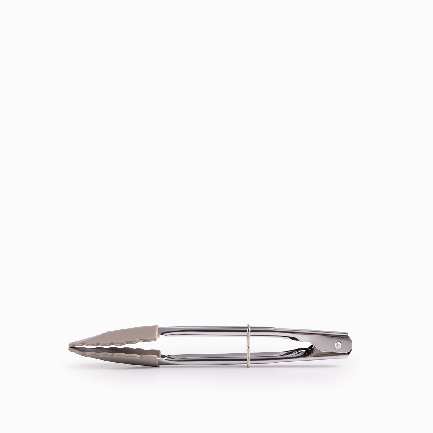 Mini pinza acero y silicona gris 18cm - Imagen 2