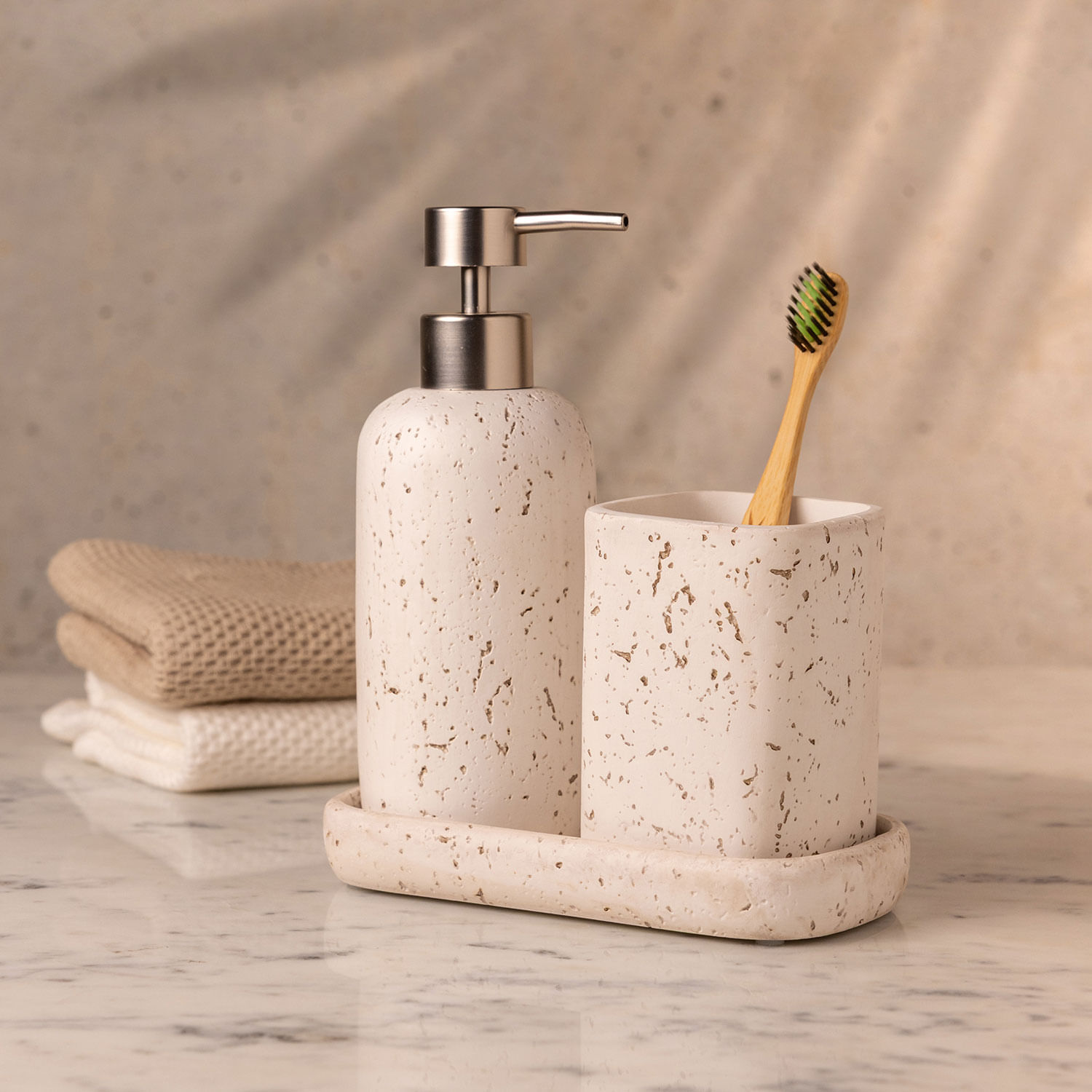 Set baño Tani beige - Imagen 2