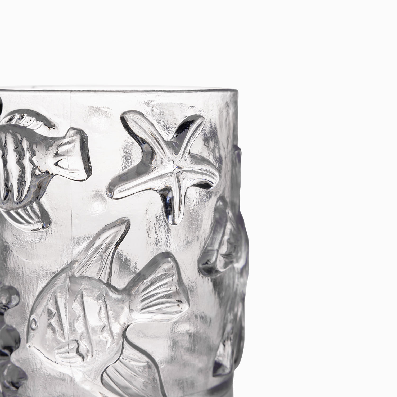 Vaso peces clear en acrílico 440ml set x2 - Imagen 2