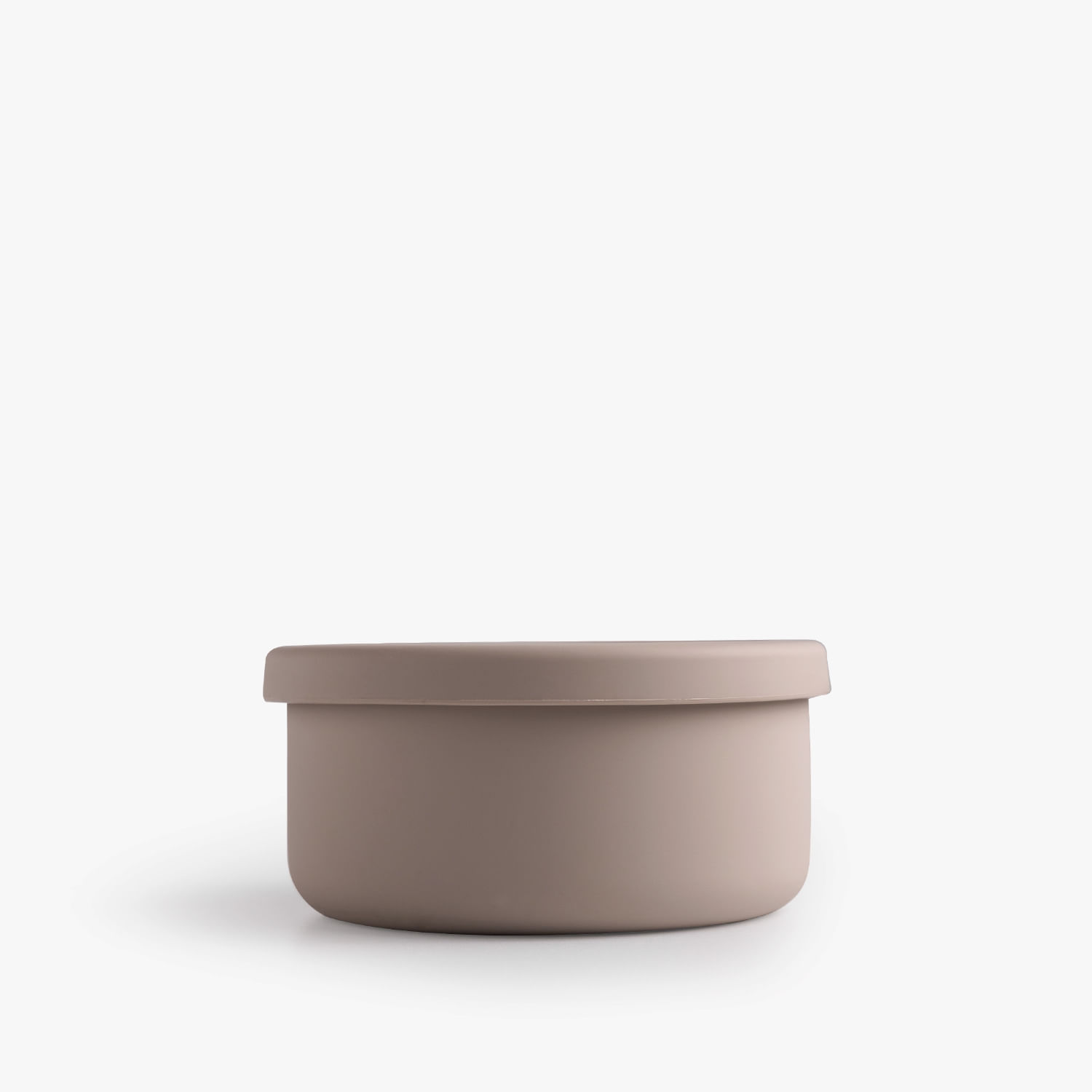 Recipiente silicona taupe redondo 700ml