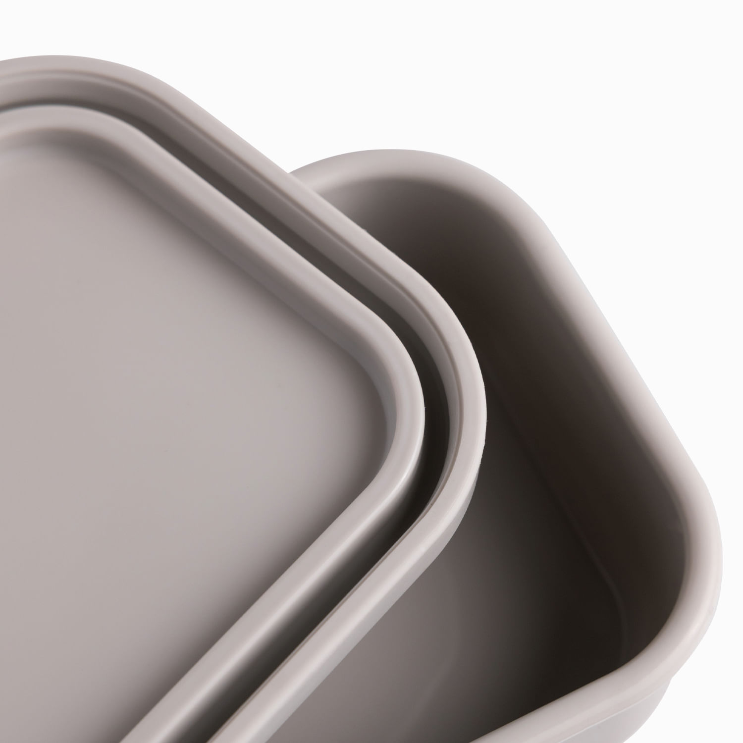 Recipiente silicona gris rectangular 300ml - Imagen 9